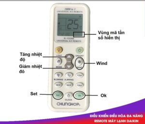 Cách sử dụng điều khiển điều hòa đa năng CHUNGHOP